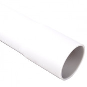 Гладкая жесткая труба- низкая меxаническая стойкость d40x2мм 320N PVC, цвет белый