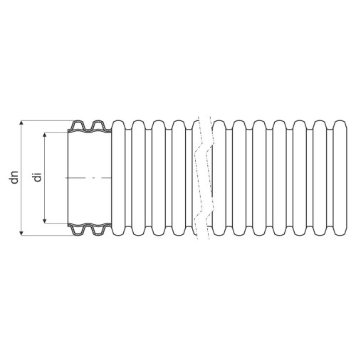 Гнучка двостінна гофрована труба KOPOFLEX d160x12мм HDPE, протяжка, червоний колір Гнучка двостінна гофрована труба KOPOFLEX d160x12мм HDPE, протяжка, червоний колір