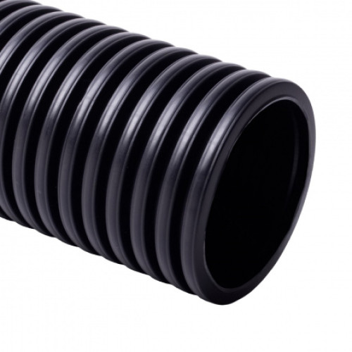 Жорстка посилена самозатухаюча двостінна гофрована труба KOPODUR d160x12мм HDPE, протяжка, колір чорний Жорстка посилена самозатухаюча двостінна гофрована труба KOPODUR d160x12мм HDPE, протяжка, колір чорний