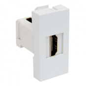 Модульная hdmi-розетка qd 45x22.5-hdmi quadro (hb) белая