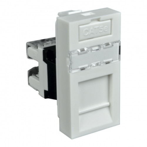 Модульна інф. розетка qd 45x22.5-rj-45 quadro (hb) біла