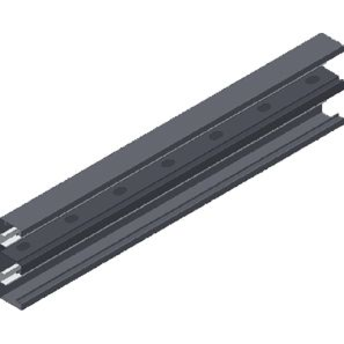 Двосекційний настінний канал (лакований) KSd 215x68x1.0мм, довжина 2м