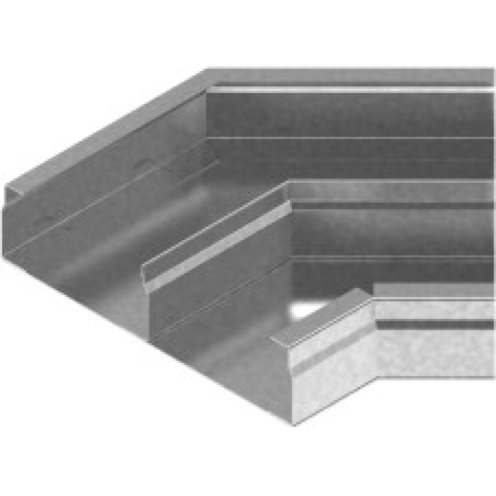 Двоколійний кут 45 ° KKNMd 175x38x1.0мм