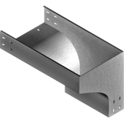 Правый редукционный угол KRPZP 300x100x1.5мм