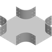 Хрестовина лотка CZKZP 200x200x1.5мм