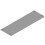 Крышка лотка рифленая с замком PZKRT 500x3.0мм