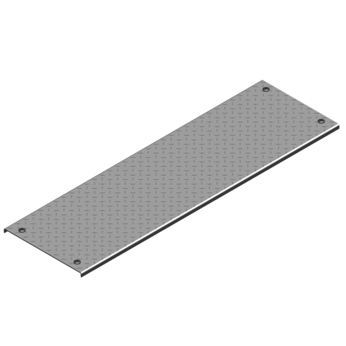 Крышка лотка рифленая с замком PZKRT 100x3.0мм