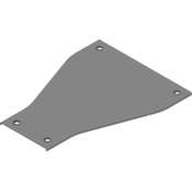 Крышка си етричной редукции с замком PZRKZP 200/100x1.5мм