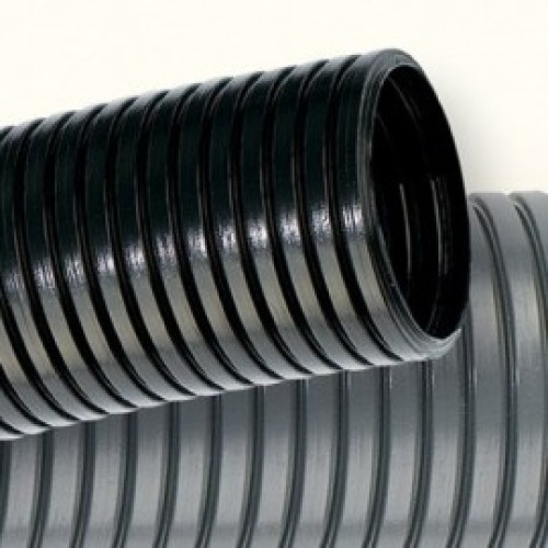 Труба гофрированная с протяжкой DN12мм, V2, Dвн 12,2мм, Dзов 15,8мм, полиамид 6, черный цвет, ДКС Труба гофрированная с протяжкой DN12мм, V2, Dвн 12,2мм, Dзов 15,8мм, полиамид 6, черный цвет, ДКС