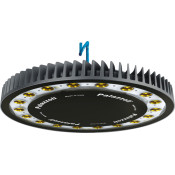 ПІДВІСНИЙ СВІТИЛЬНИК HT +55 СКЛЯНИЙ РОЗСІЮВАЧ 18LEDS HIGH-BAY ротосиметричний ОПТИЧНИЙ ШИРОКИЙ ПРОМІНЬ IP66/IP67