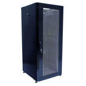 Шкаф 19" 28U, 610х675 мм (Ш*Г), усиленный, черный