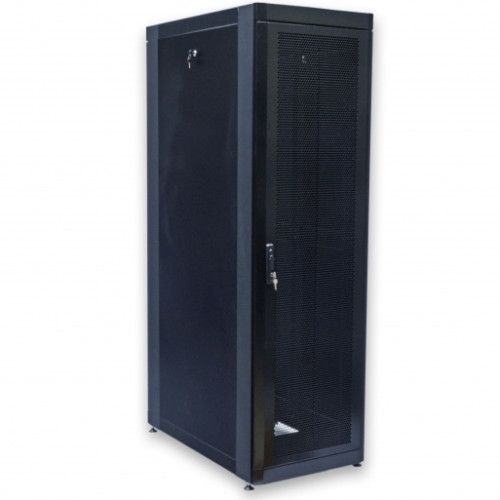 Шафа 19" 45U, 610х1055 мм (Ш*Г), чорний, перфоровані двері (66%) Шафа 19" 45U, 610х1055 мм (Ш*Г), чорний, перфоровані двері (66%)