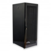 Шафа 19" 42U, 800х1055 мм (Ш*Г), чорний, перфоровані двері (66%) Шафа 19" 42U, 800х1055 мм (Ш*Г), чорний, перфоровані двері (66%)