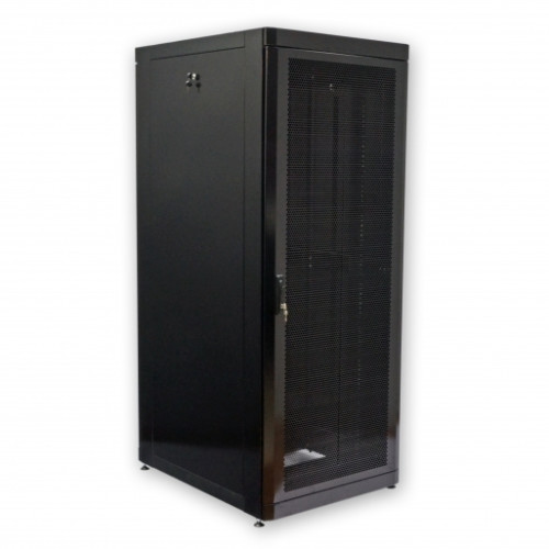 Шафа 19" 42U, 800х1055 мм (Ш*Г), чорний, перфоровані двері (66%) Шафа 19" 42U, 800х1055 мм (Ш*Г), чорний, перфоровані двері (66%)