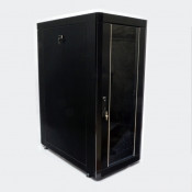 Шафа 19" 24U, 610х1055 мм (Ш * Г), посилений, чорний