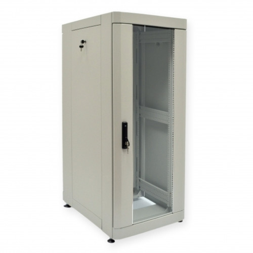 Шафа 19" 24U, 610х865 мм (Ш * Г), посилений, сірий