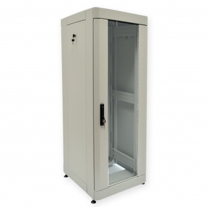 Шафа 19" 42U, 610х675 мм (Ш * Г), посилений, сірий