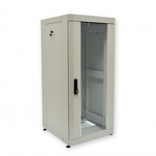 Шафа 19" 24U, 610х675 мм (Ш * Г), посилений, сірий Шафа 19" 24U, 610х675 мм (Ш * Г), посилений, сірий