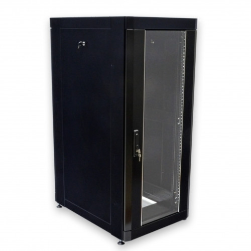 Шафа 19" 18U, 610х865 мм (Ш * Г), посилений, чорний