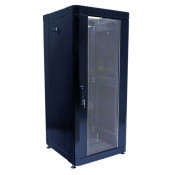 Шафа 19" 24U, 610х675 мм (Ш * Г), посилений, чорний Шафа 19" 24U, 610х675 мм (Ш * Г), посилений, чорний