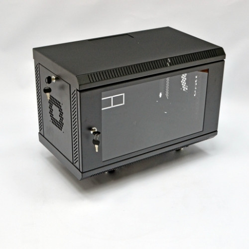 Шафа 6U, 600х350х373мм (Ш * Г * В), акрилове скло, чорний