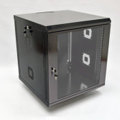 Шкаф 12U, 600х600х640мм (Ш*Г*В), акриловое стекло, черный