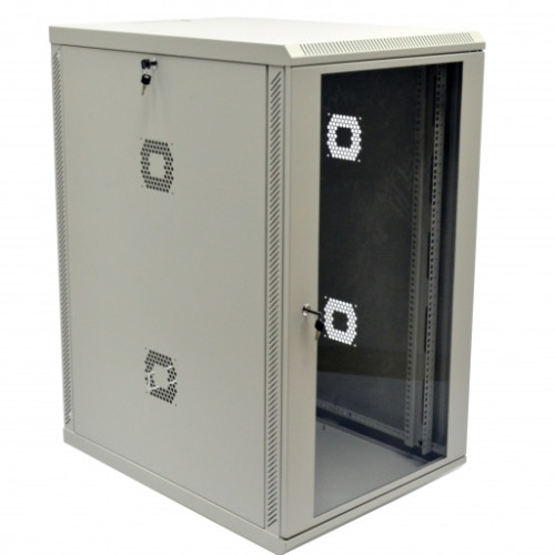 Шафа 19", 21U, 600х800х1040мм (Ш*Г*В), акрилове скло