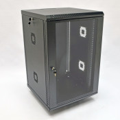 Шкаф 19", 18U, 600х600х907мм (Ш*Г*В), акриловое стекло, черный