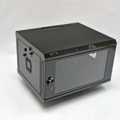 Шафа 6U, 600х500х373мм (Ш*Г*В), акрилове скло, чорна