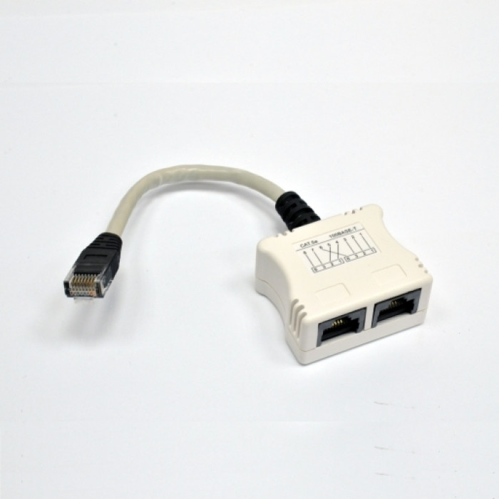 Розгалужувач кручений пари, UTP, 1х2RJ-45 Розгалужувач кручений пари, UTP, 1х2RJ-45