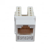Модуль KeyStone RJ45 UTP, кат. 6, 110, Slim, W - 16.6 мм, белый
