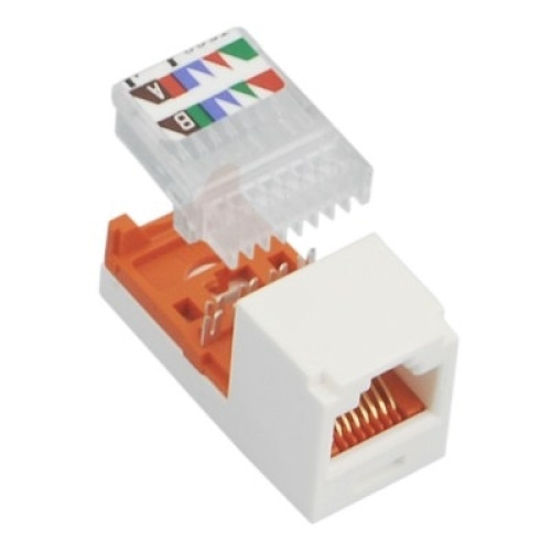Модуль Mini-Com RJ45 UTP, кат.5е, білий, Leadframe Style