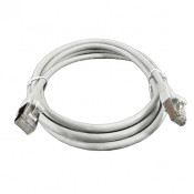 Патч-корд медный F/FTP кат. 6A, 26AWG, 10.0 м, LSZH, сірий