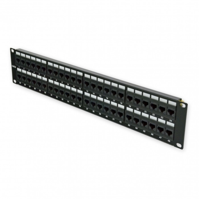 Патч-панель 19" 48xRJ-45 UTP, кат. 6, 2U Патч-панель 19" 48xRJ-45 UTP, кат. 6, 2U