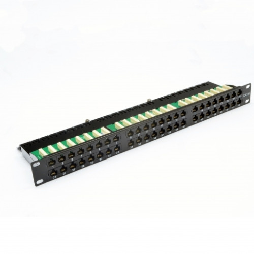 Патч-панель 19" 48xRJ-45 UTP, кат. 6, 1U, dual type, EPNew