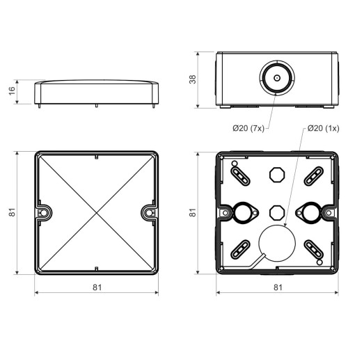 Розподільна коробка із захистом ip Розподільна коробка із захистом ip