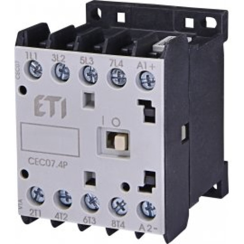 Контактор миниатюрный CEC 07.4P 230V АС (7A; 3kW; AC3) 4р (4 н.о.)
