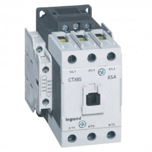3-полюсный контактор, CTX³ 65, торцевые зажимы, 65 A, 415 В~, 2 H.0. + 2 H.3.