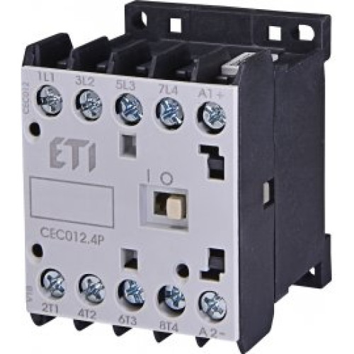 Контактор миниатюрный CEC 12.4P 230V АС (12A; 5,5kW; AC3) 4р (4 н.о.)