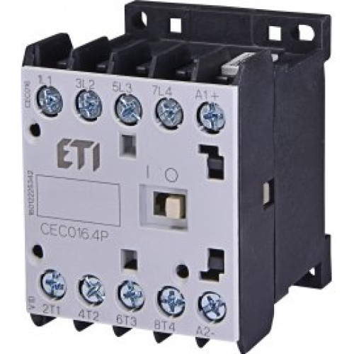 Контактор миниатюрный CEC 16.4P 230V АС (16A; 7,5kW; AC3) 4р (4 н.о.) Контактор миниатюрный CEC 16.4P 230V АС (16A; 7,5kW; AC3) 4р (4 н.о.)