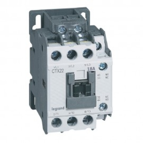 Контактор CTX³ 22 3P 18A (AC-3) 1но1нз =48В