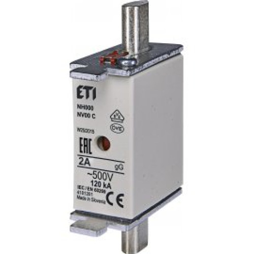 Предохранитель NH-000/gG 2A 500V KOMBI