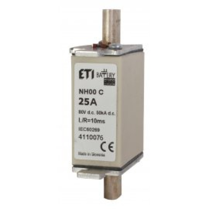 Предохранитель NH-000 Battery 25A 80V DC