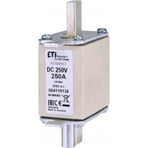 Предохранитель NH-00 DC 250A 250V (с бойком)