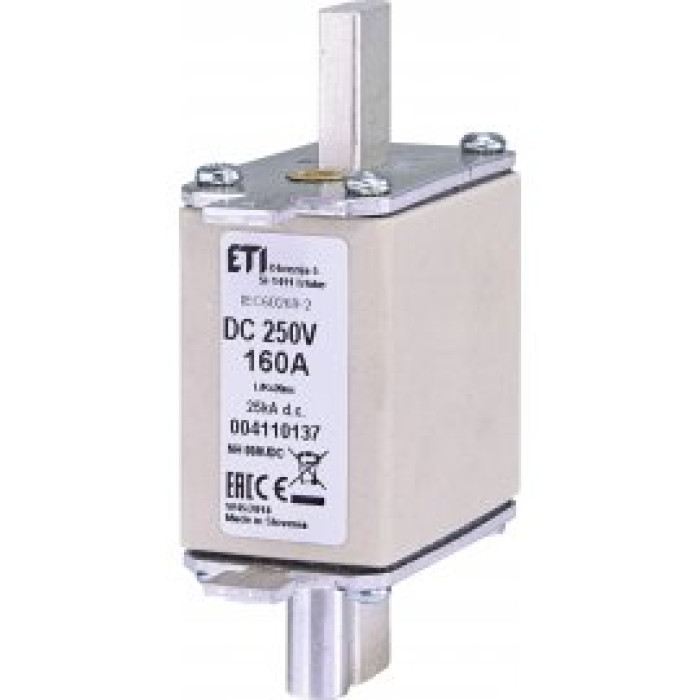 Предохранитель NH-00 DC 160A 250V (с бойком)