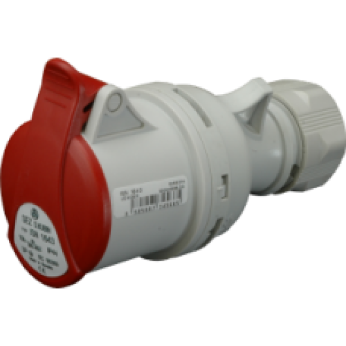 Розетка силовая соединительная ISN 1653 16А (для 5 штырей) Розетка силовая соединительная ISN 1653 16А (для 5 штырей)