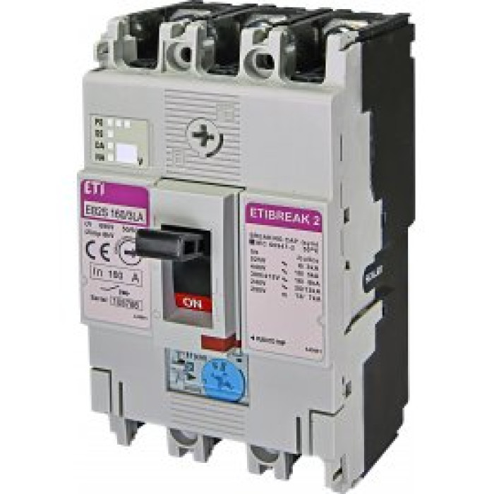 Автоматический выключатель EB2S 160/3LA 160А 3P (16kA регулируемый) Автоматический выключатель EB2S 160/3LA 160А 3P (16kA регулируемый)