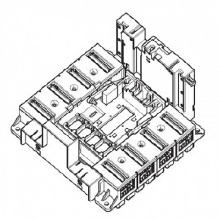 Основание, подключение спереди, DPX³ 1600, 3П