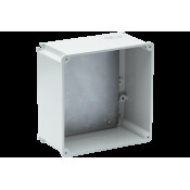 ALUCASE BOX IN MARINE GRADE ALUMINIUM WITH BLIND WALLS WITH BACK PLATE 185X185X95 IP66