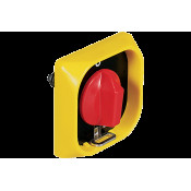 CAM RED LOCKABLE EMERGENCY HANDLE WITH DOORLOCK FOR CABINETS FOR SELECTOR SWITCHES 16/25A